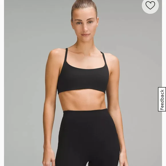 Women's Black Sports Bra - Picture 1 of 3